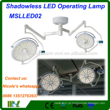 Equipamento médico Shadowless LED Luz de operação MSLLED02i hospital cirúrgico led operação luz de teatro com 128 lâmpadas LED